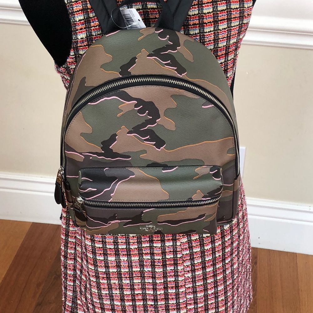 2pcs Coach Army/Camo MD Charlie Backpack+Wallet - Picture 7 of 8